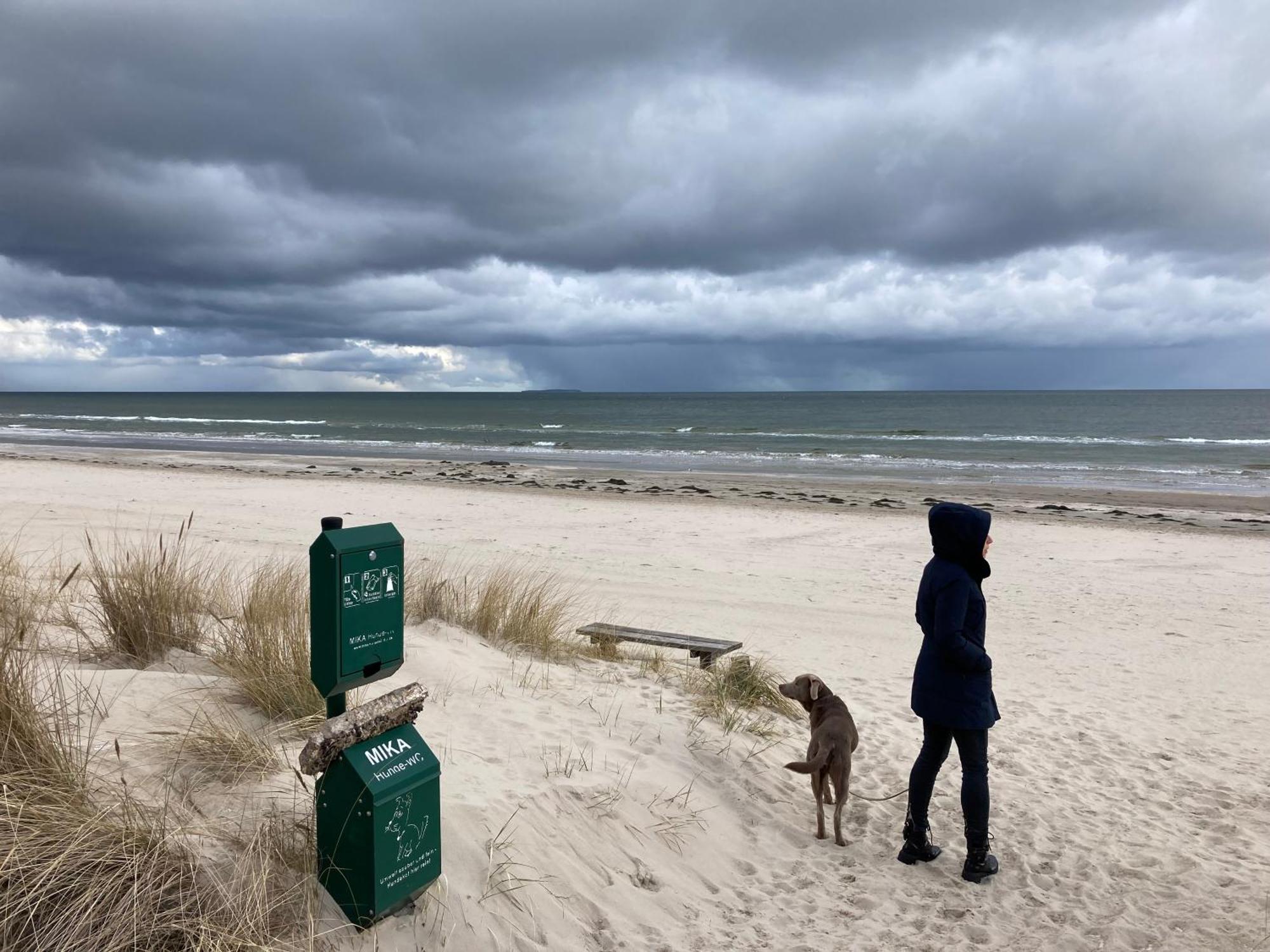 Reet Am Strand Mit Hund Karlshagen Exterior photo